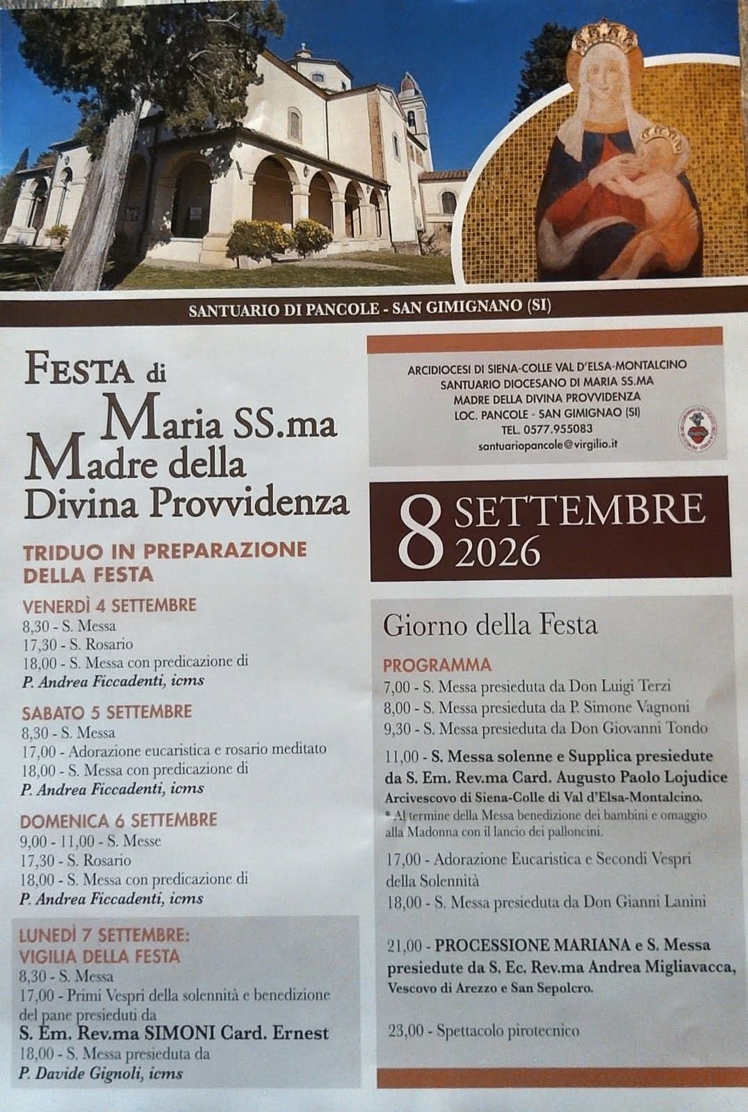 FESTA DEL SANTUARIO DI PANCOLE